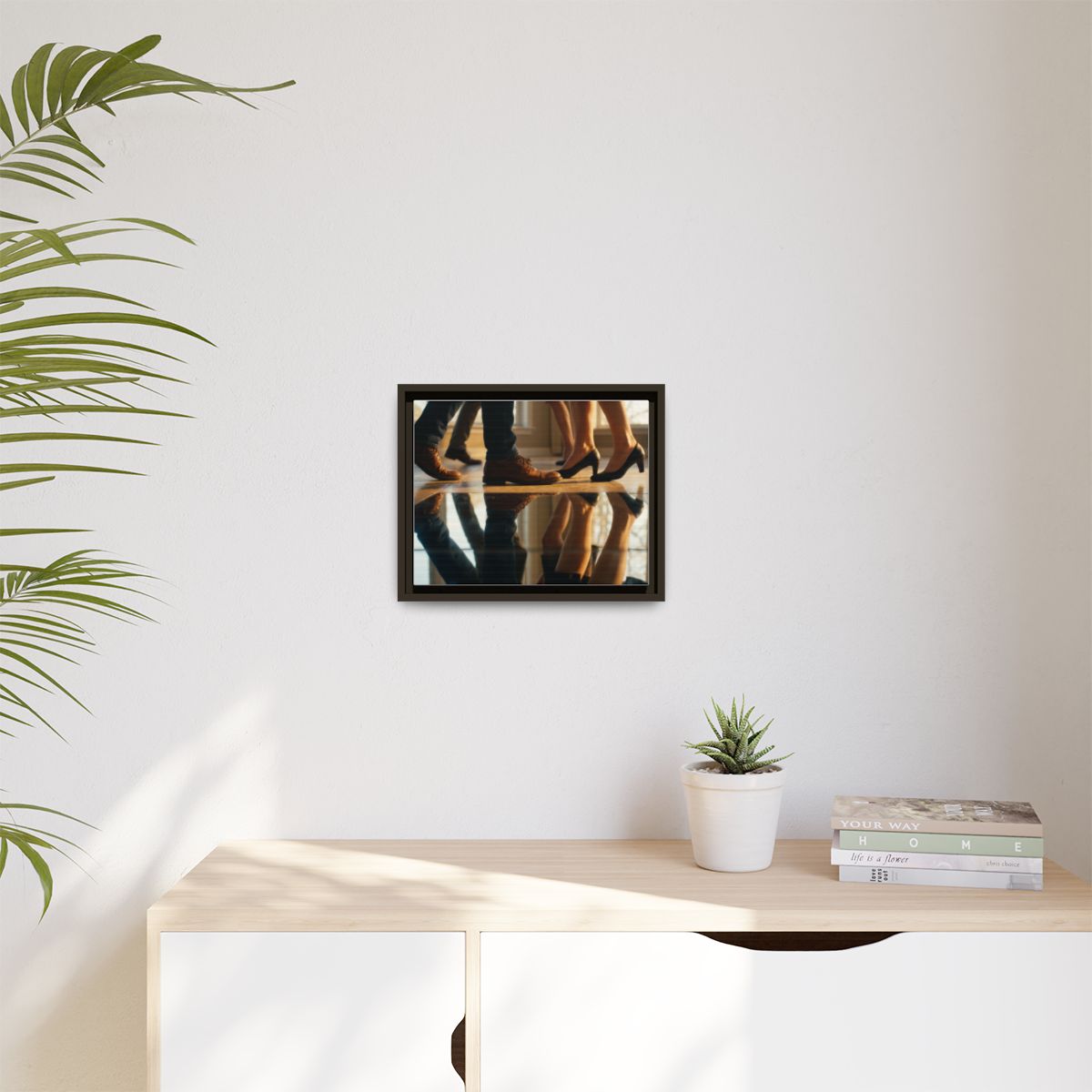 Matte Canvas, Framed - Golden Hour Reflections Cinematic Art...