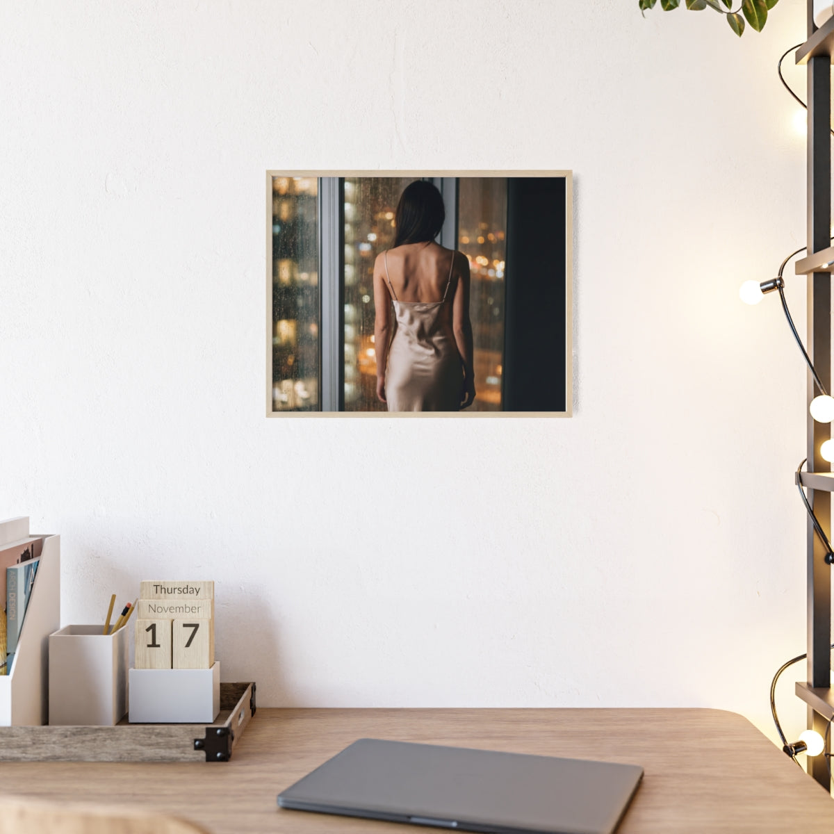 Framed Poster - Cinematic Window View
