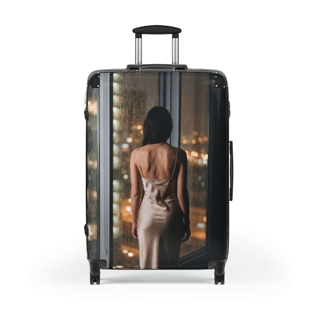 Suitcase - Midnight Reflections Hard-Shell Travel | Echovira...