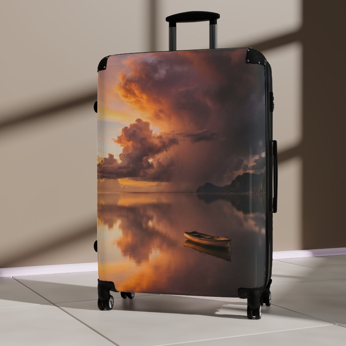 Suitcase - Golden Horizon Travel Case | Echovira Gallery