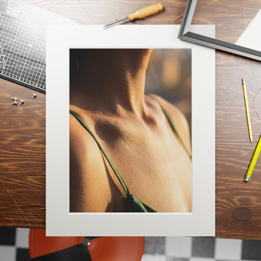 Golden Hour Fine Art Print - Emerald Sunset Frame — Portrait...