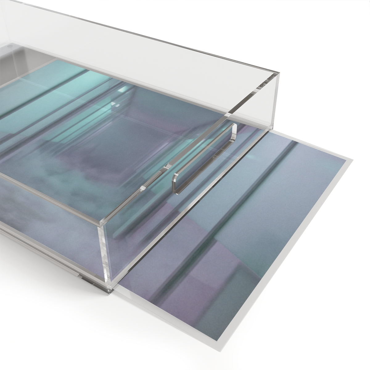 Acrylic Serving Tray - Misty Neon glow | Echovira Gallery