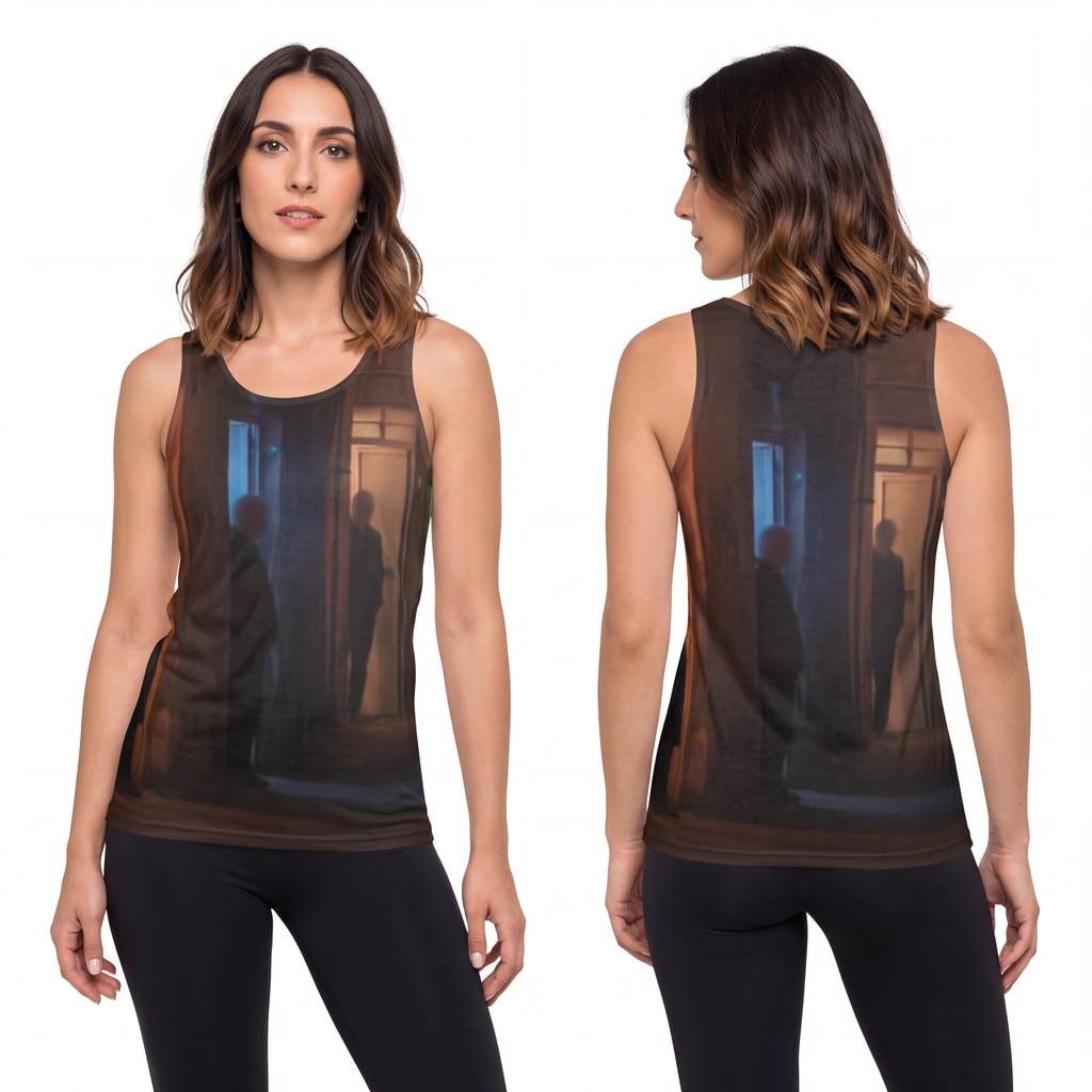 Unisex Tank Top - Shadowed Alleyway Mystery Art Print |...