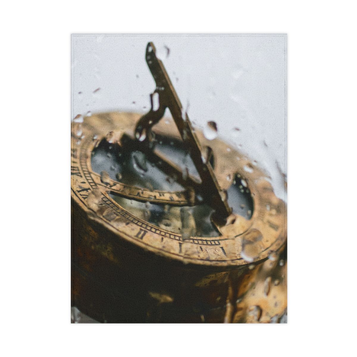 Antique Brass Sundial Toddler Blanket