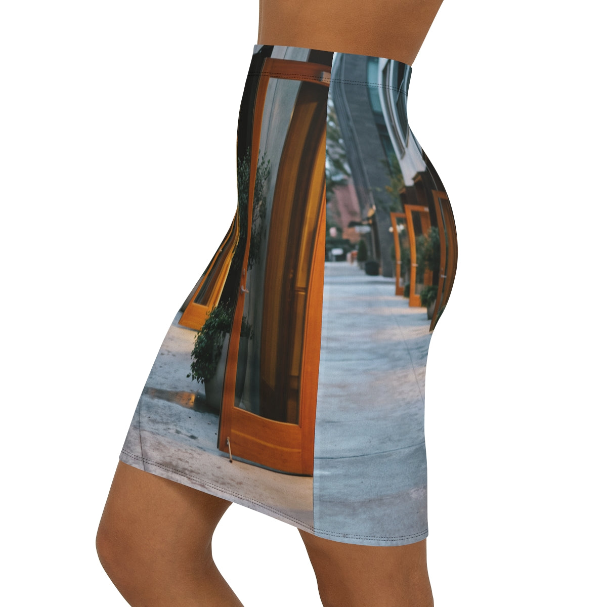 Women's Pencil Skirt - Twilight Promenade | Echovira Gallery