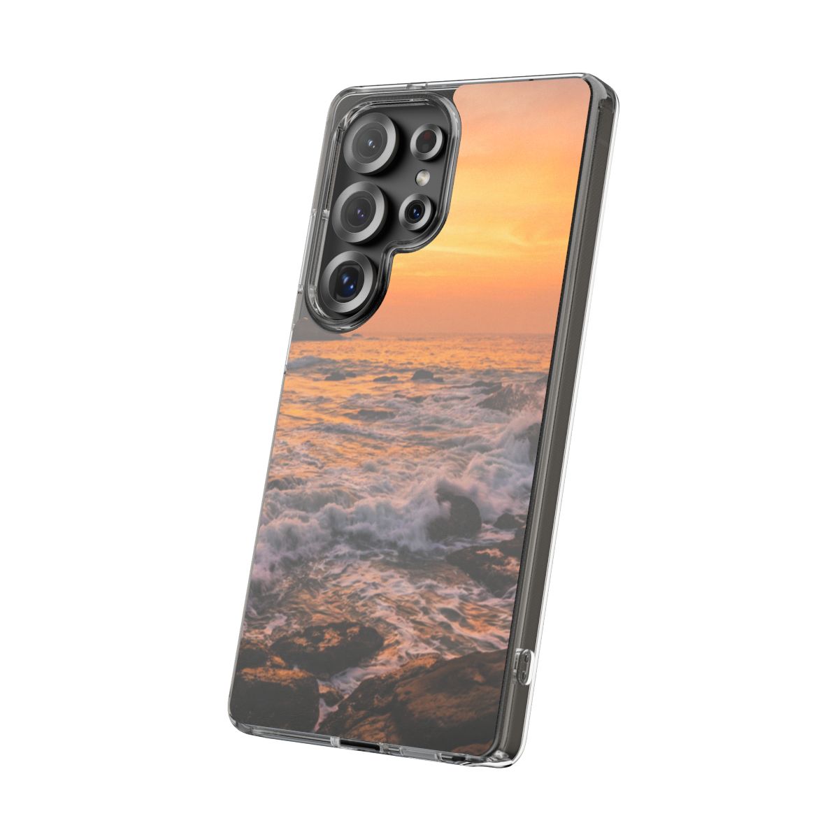 Clear Impact-Resistant Cases - Clear Phone Case - Golden...