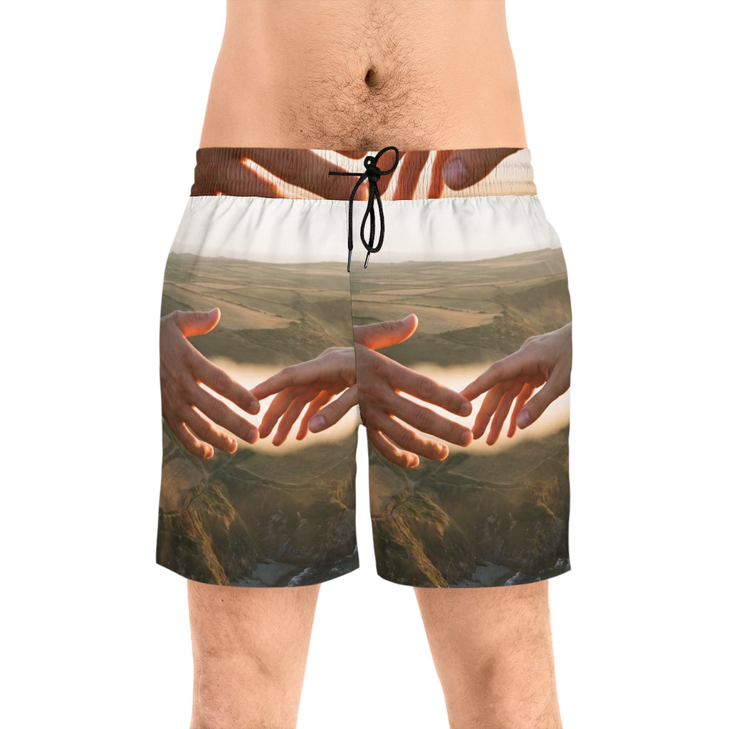 Men's Mid-Length Swim Shorts - The Infinite Touch | Ethereal...