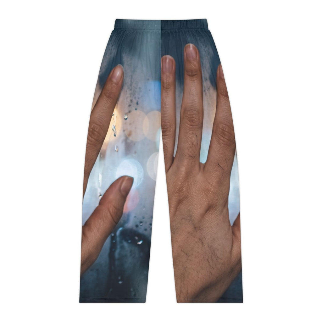 Women's Pajama Pants Rainy City Window Art