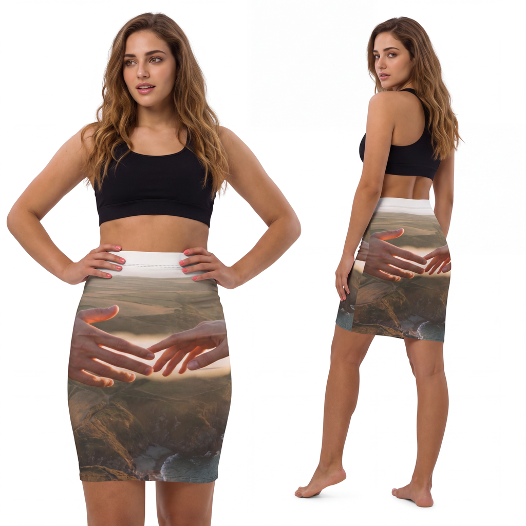 Women's Mid-Waist Pencil Skirt - The Infinite Touch |... |...