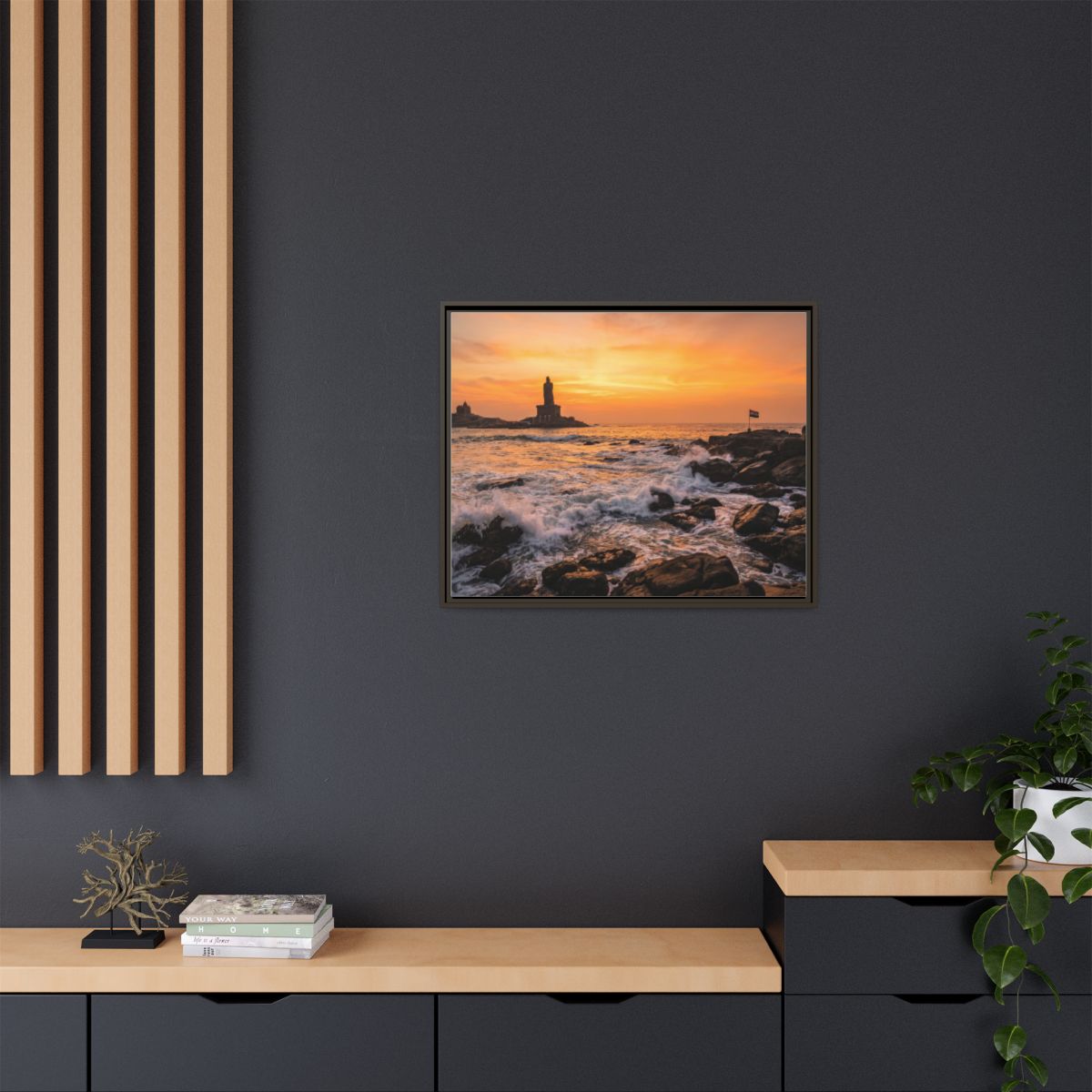 Framed Matte Canvas - Majestic Golden Coast