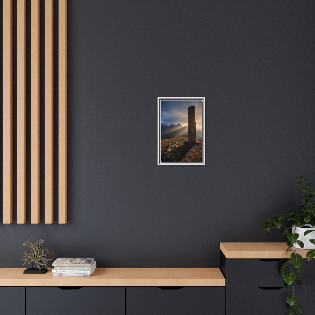Framed Matte Canvas - Sun Peak