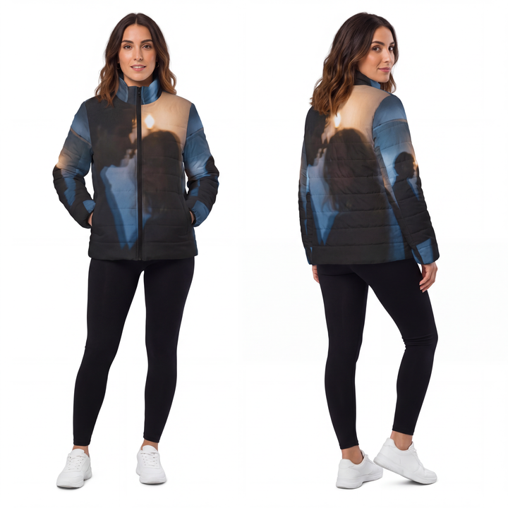 Midnight Reflections Women's Puffer - Moody Winter Coat