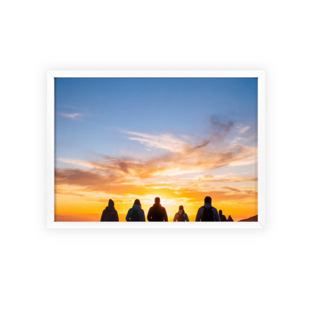 Posters with Wooden Frame - Sunrise Journey