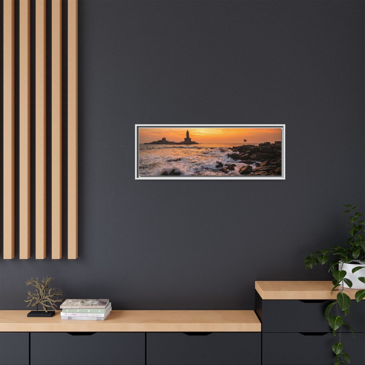 Framed Matte Canvas - Majestic Golden Coast