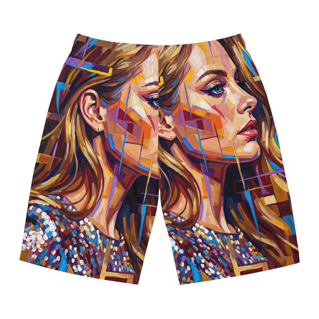 Men's Board Shorts - Shattered Elegance | Echovira Gallery
