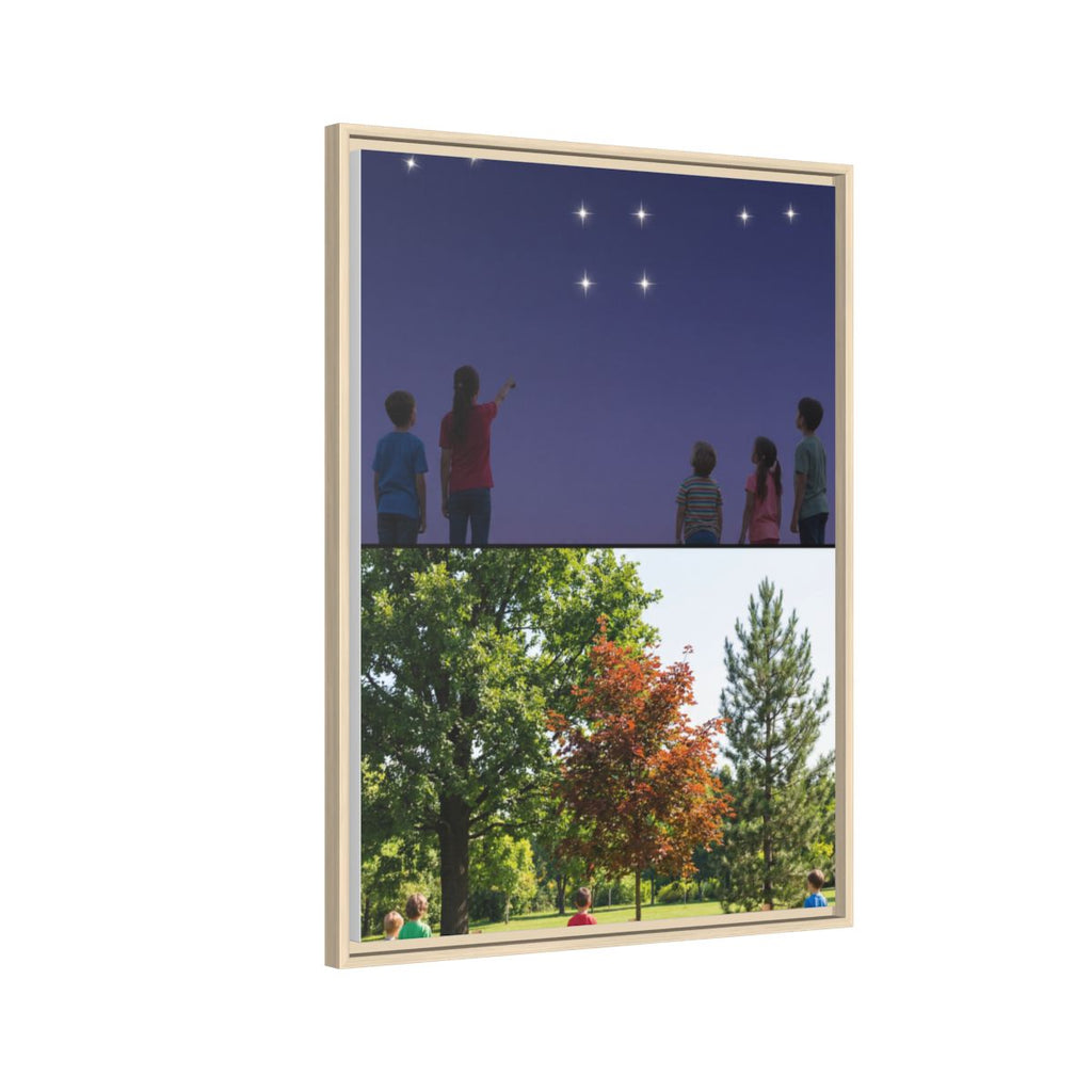 Framed Matte Canvas - Discovery — Natural / 1.25"