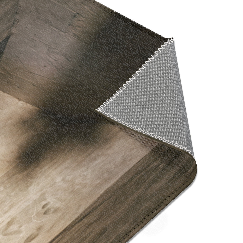 Area Rugs - Shadows of the Citadel moody architectural print...