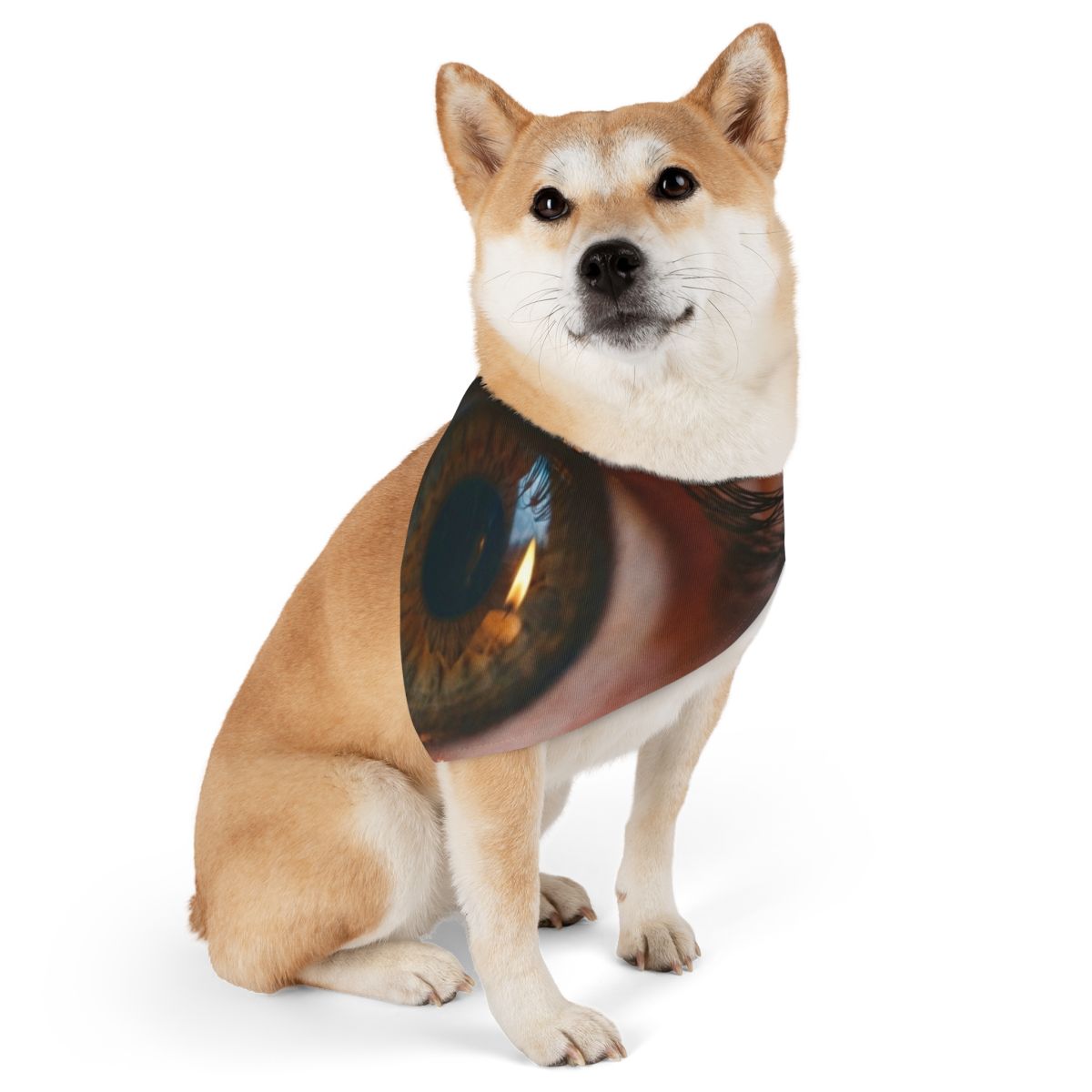 Pet Bandana Collar - Amber Iris Reflection Fine Art Print |...