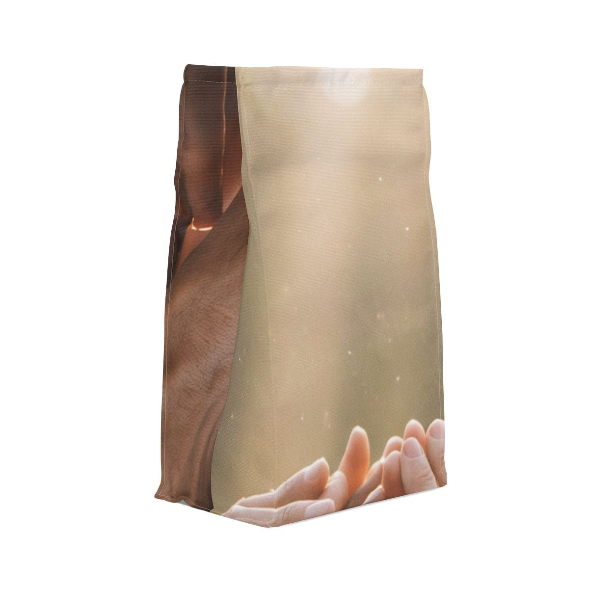 Polyester Lunch Bag - Golden Rays of Unity Wall Art |...