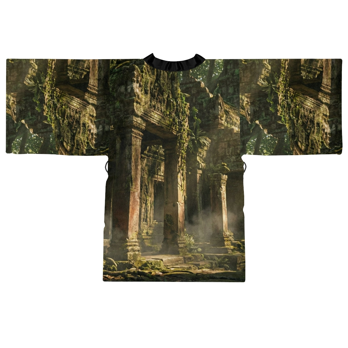 Kimono Robe - Ancient Sanctuary Vista | Echovira Gallery