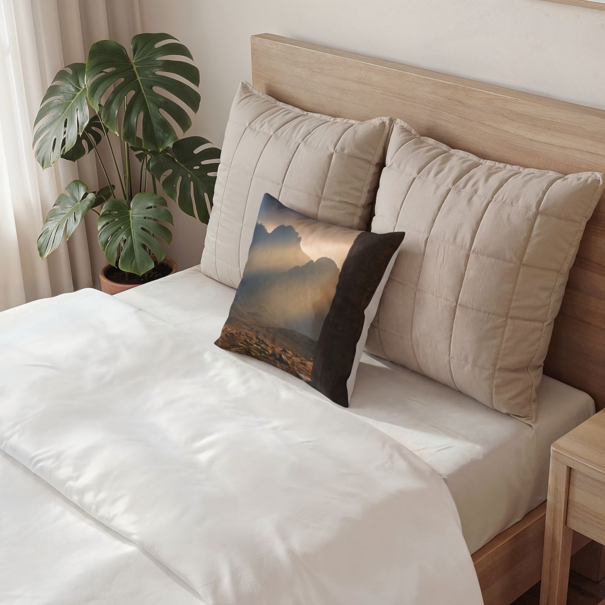 Poly Velvet Pillow - Mystic Monolith Ancient Persian... |...