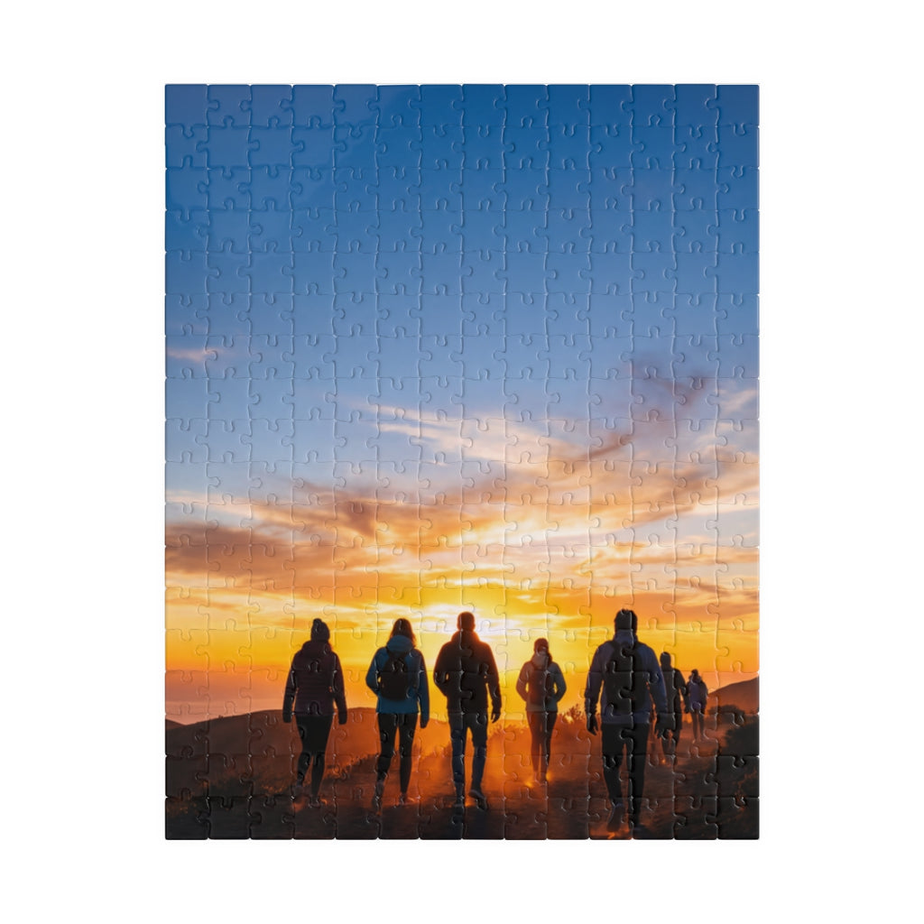 Puzzle - Golden Hiker Dawn