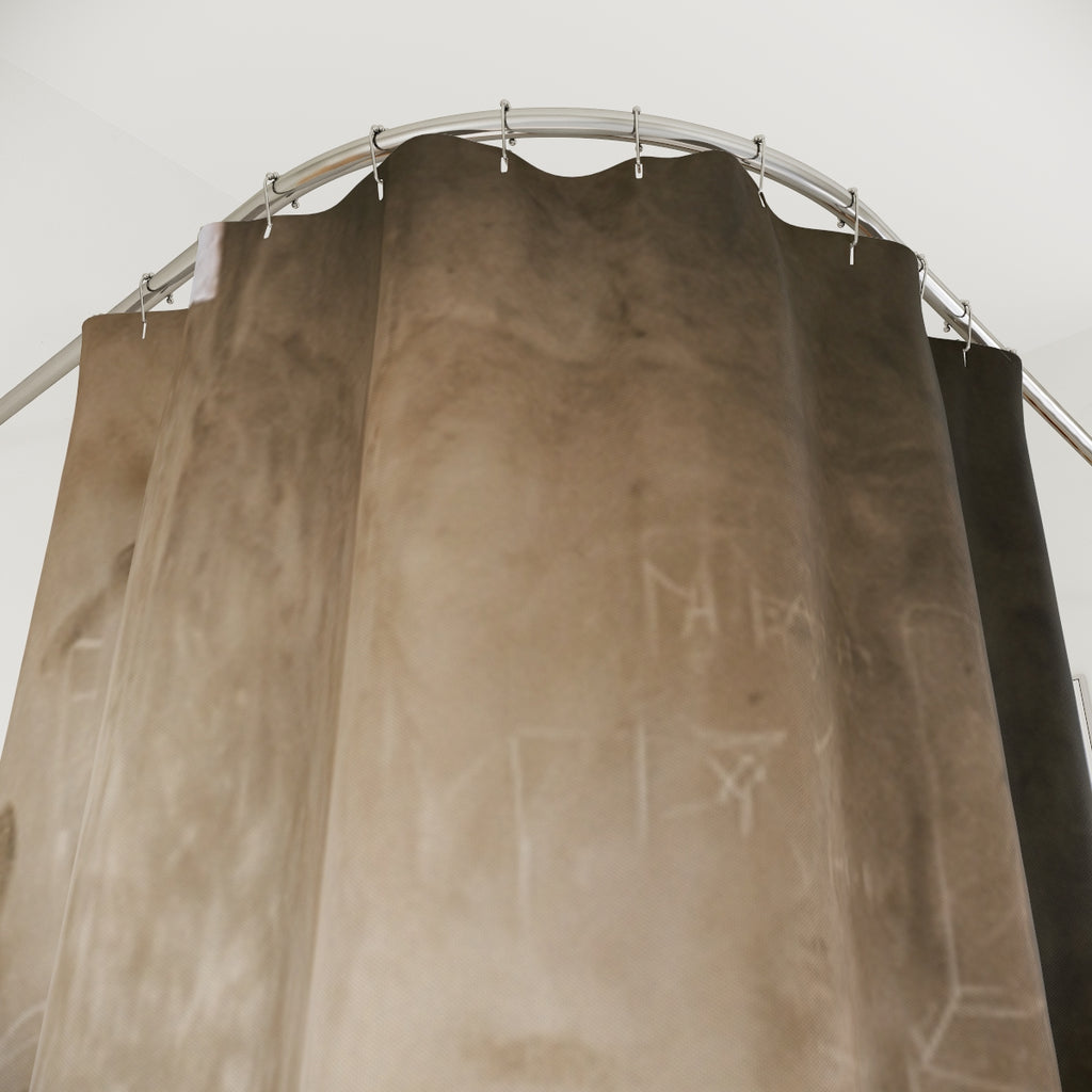 Shower Curtains - Shadows of the Citadel moody architectural...