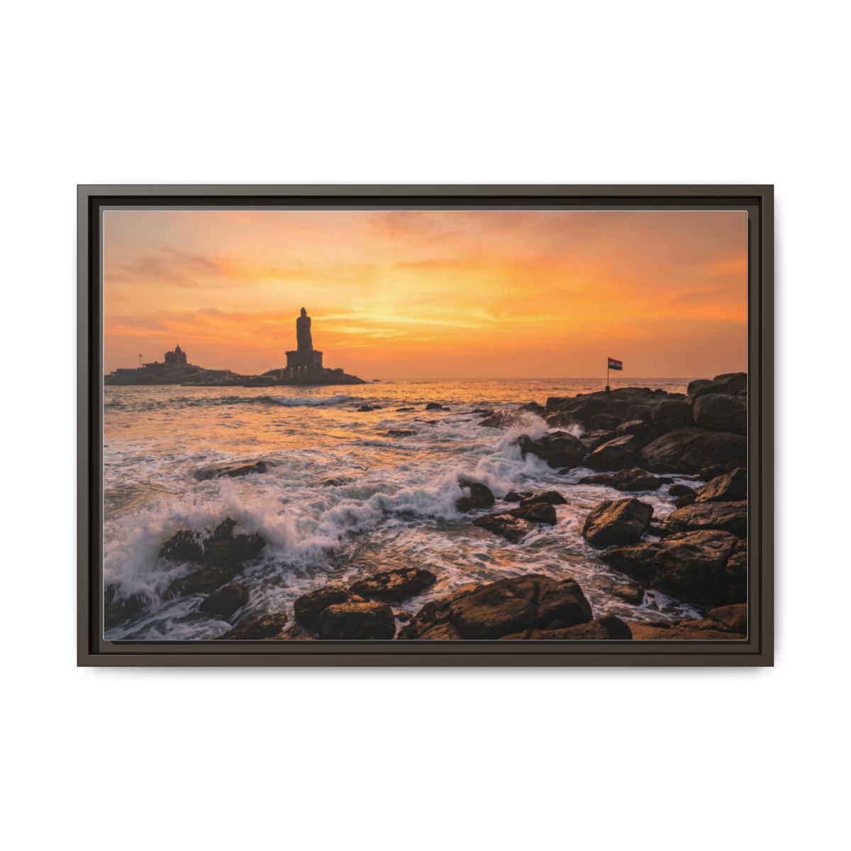 Framed Matte Canvas - Majestic Golden Coast