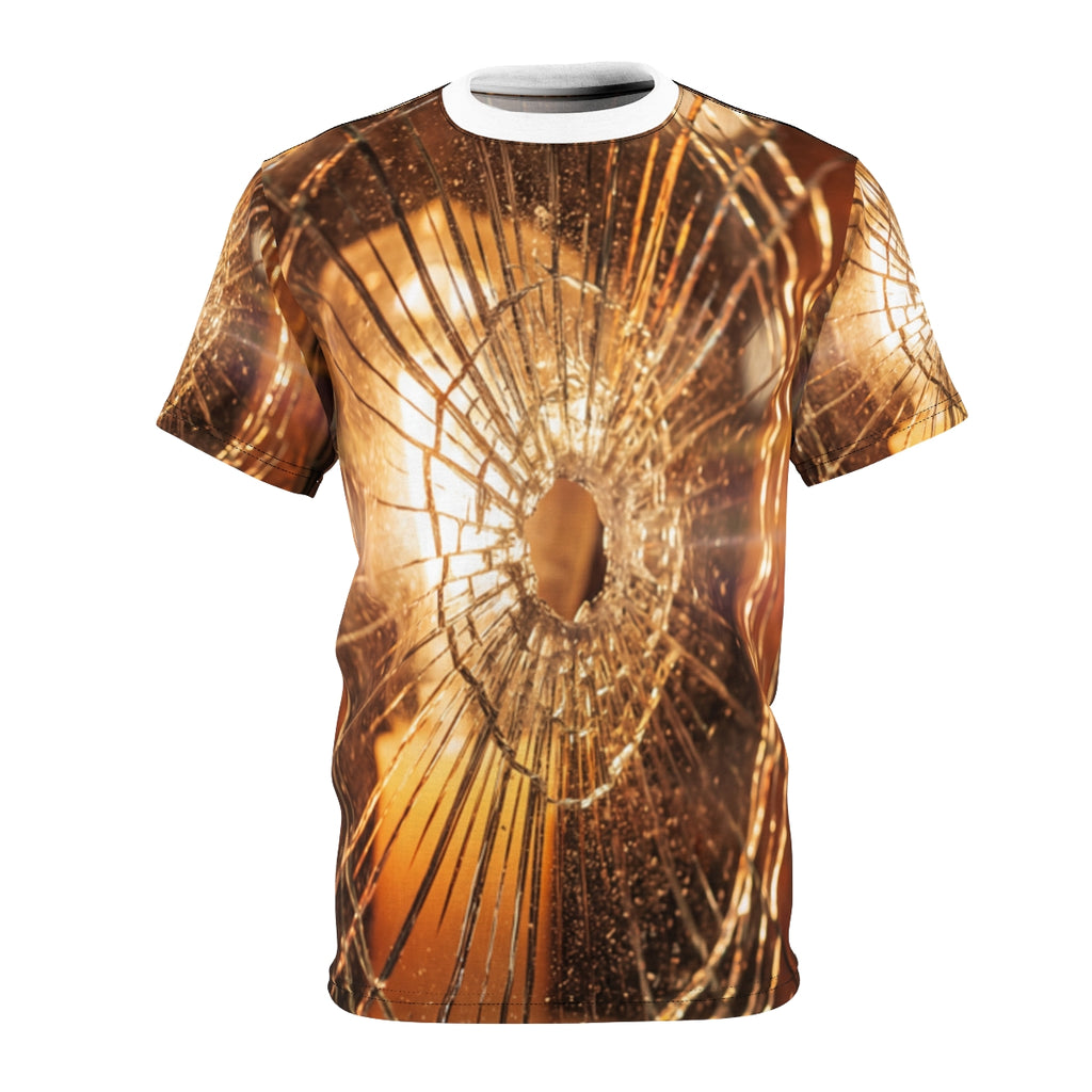 Men's Cut & Sew Tee - Shattered Gold | Echovira Gallery