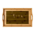 Bamboo Serving Tray - Shadowed Alleyway Mystery Art Print |...