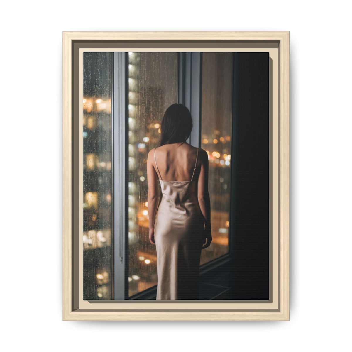 Framed Matte Canvas - Cinematic Nights — Natural / 1.25"