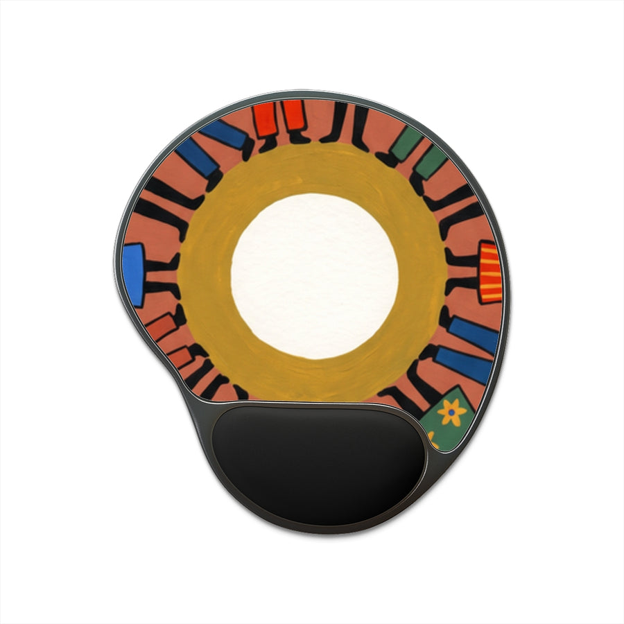 Mouse Pad with Wrist Rest - Unity Mandala