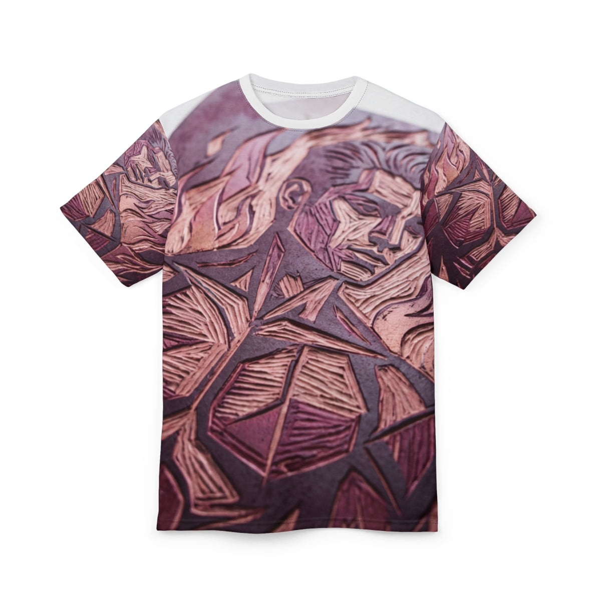 Sculpted Flame Cut and Sew Graphic Tee