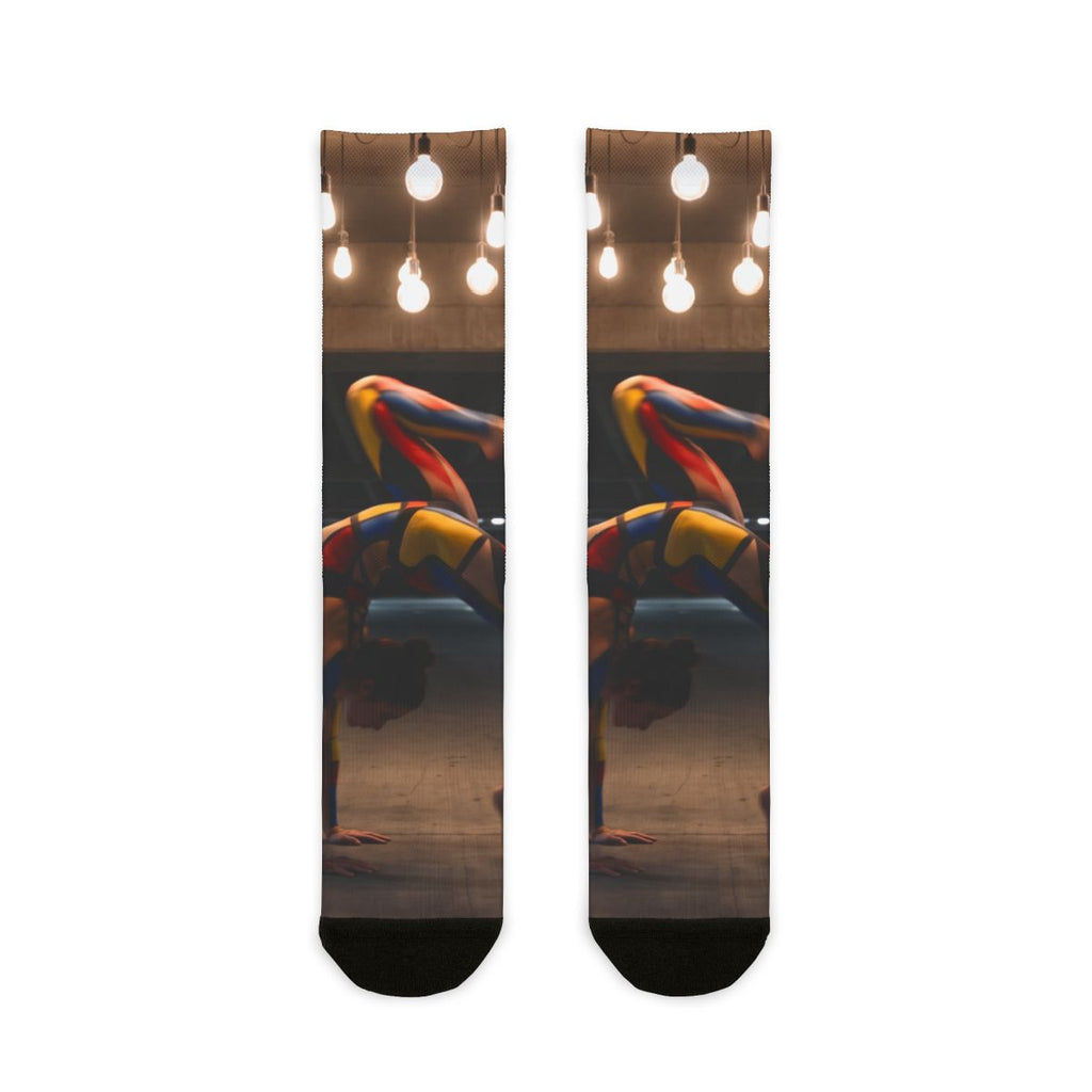 Sublimation Crew Socks - Kinetic Arch | Echovira Gallery