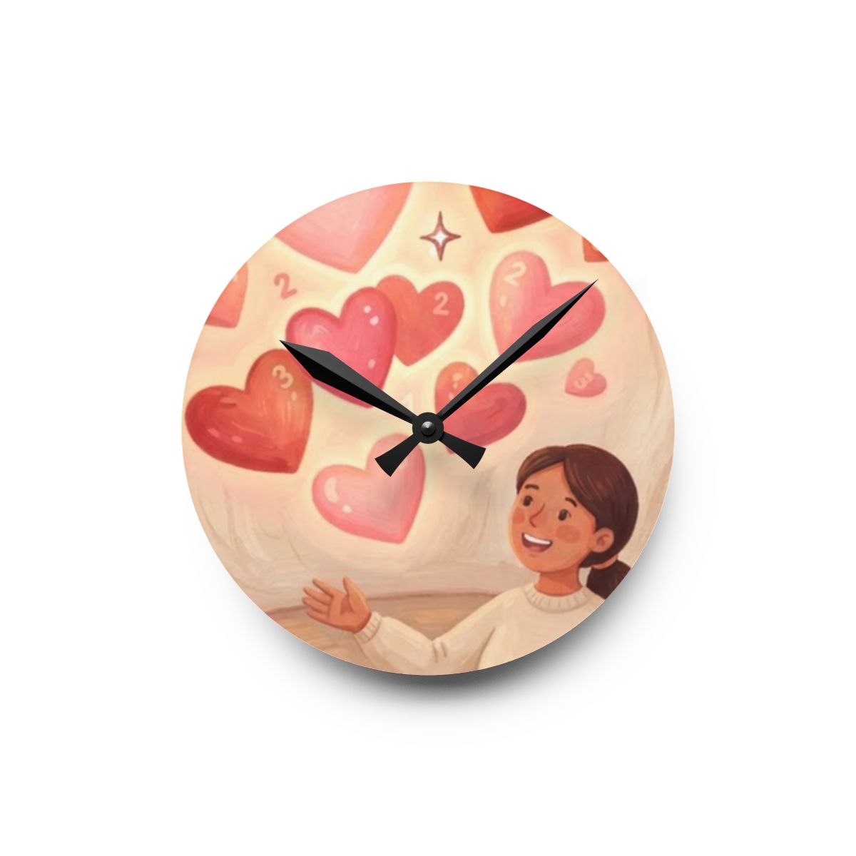 Acrylic Wall Clock - Storybook Haven | Echovira Gallery