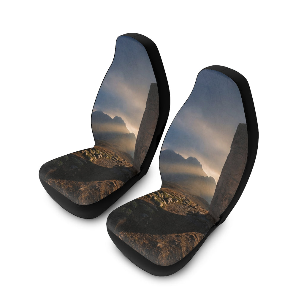 Polyester Car Seat Covers - Mystic Monolith Ancient Persian...