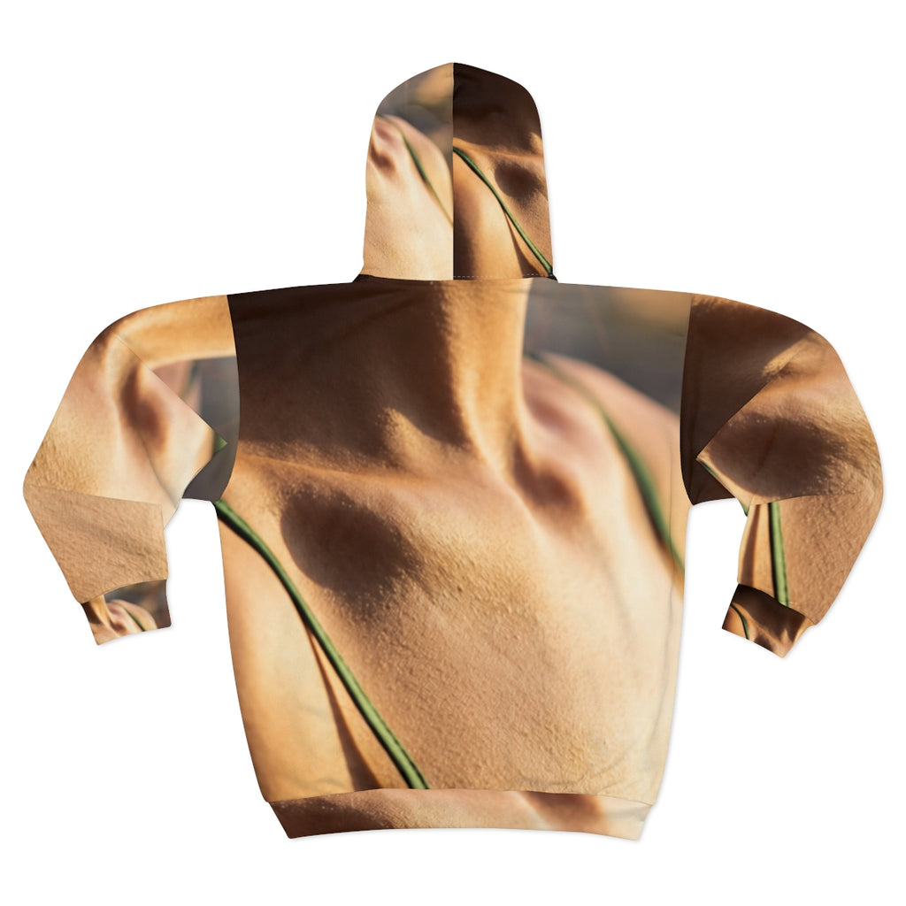 Golden Hour Zip Hoodie - Emerald Sunkissed Layer | Echovira...
