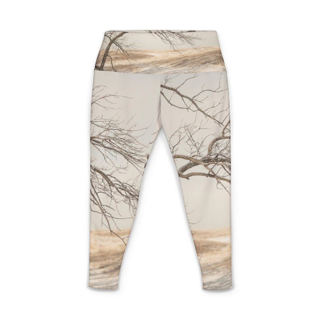 Women's Yoga Pants - Winter Branch Solitude Landscape |...