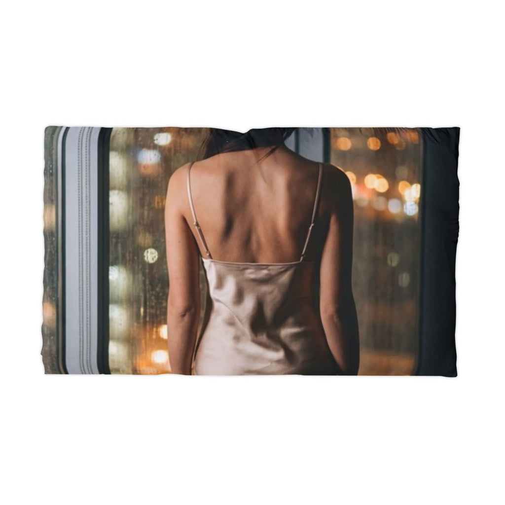 Microfiber Pillowcase - Rainscape Grid Pillow | Echovira...