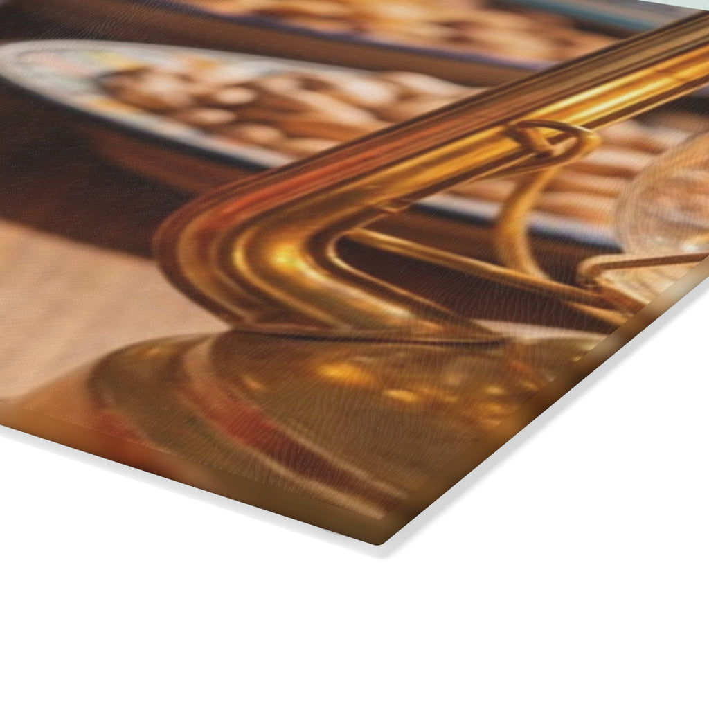 Glass Cutting Board - Twilight Harvest | Echovira Gallery