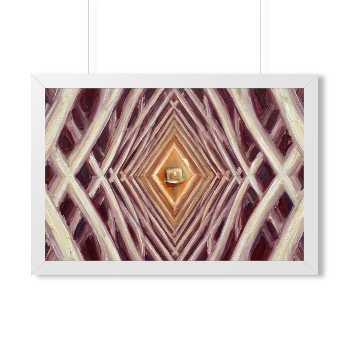 Framed Horizontal Poster - Infinite Arch — White (14×11... |...