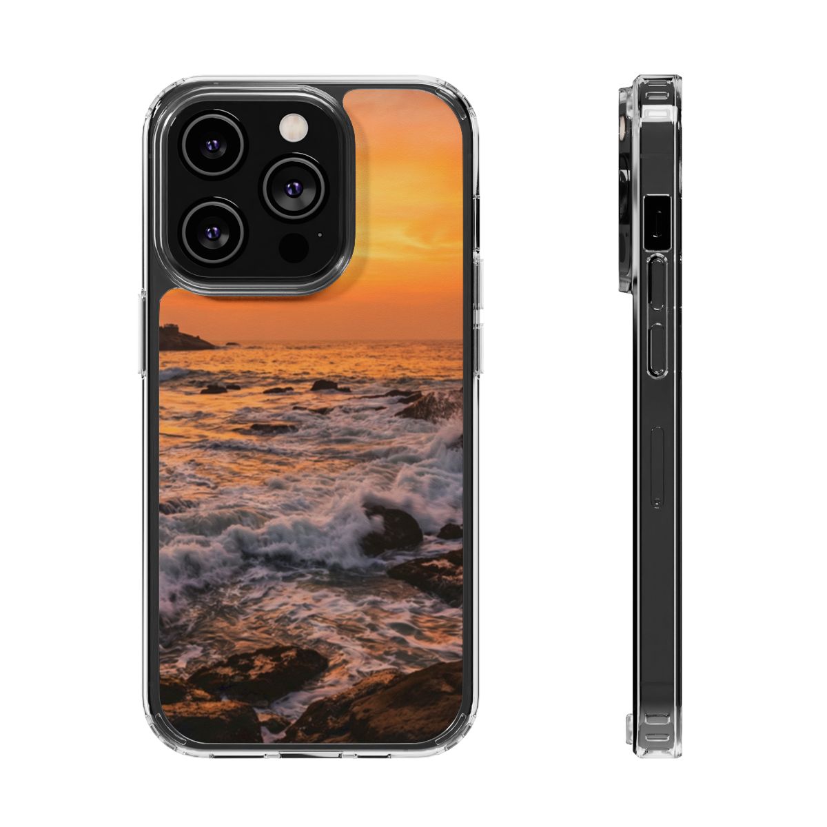Clear Impact-Resistant Cases - Clear Phone Case - Golden...