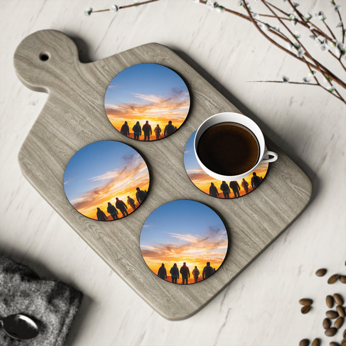 Coasters - Sunset Mountain Peaks