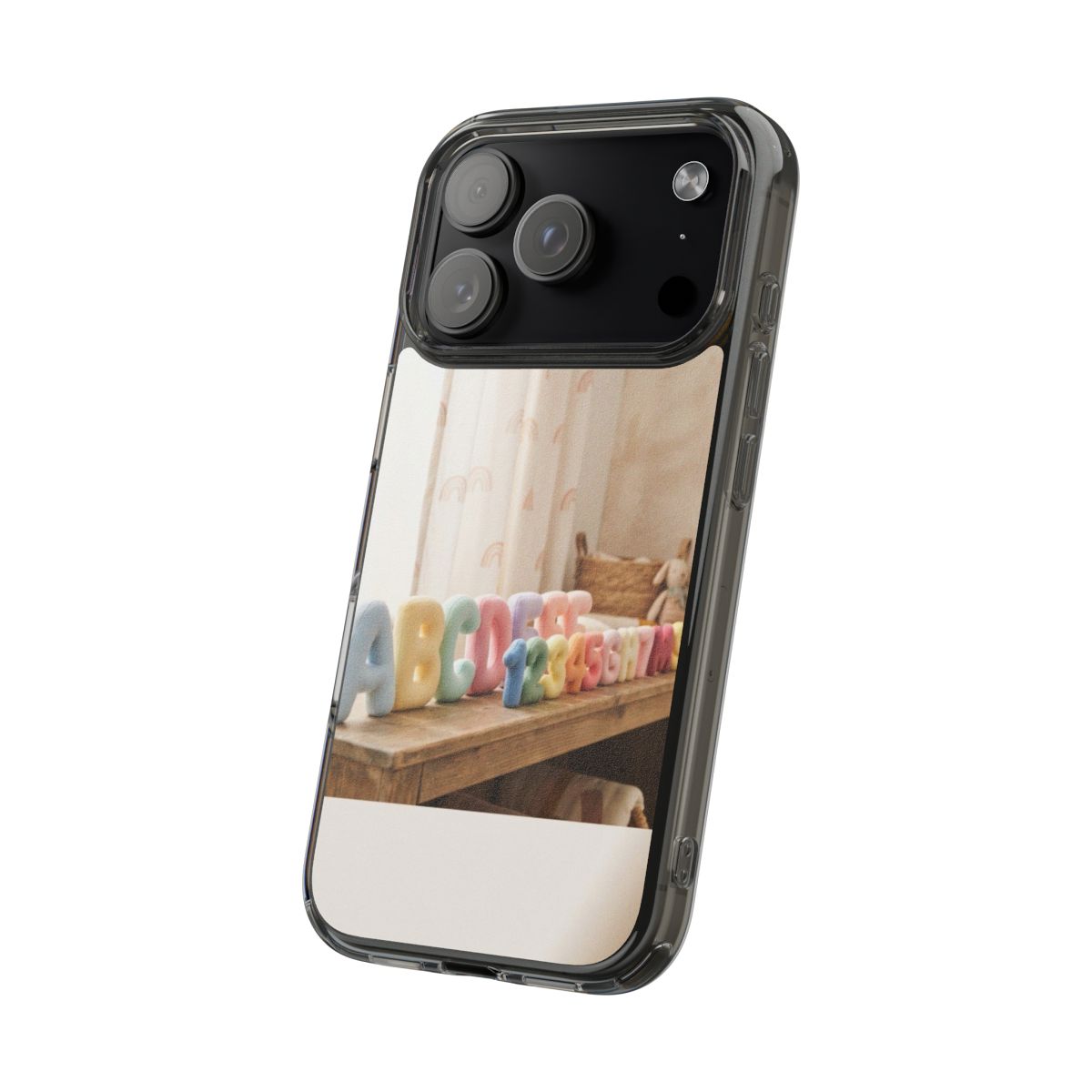 Clear Impact-Resistant Case - Pastel ABCs | Echovira Gallery