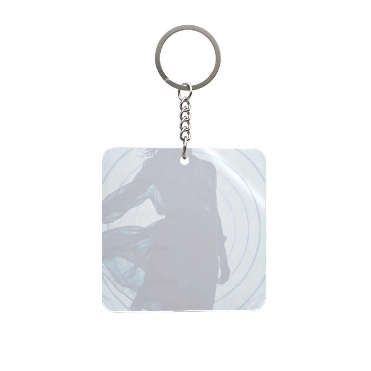 Square Keychain - Indigo Solitude Pocket Charm | Echovira...