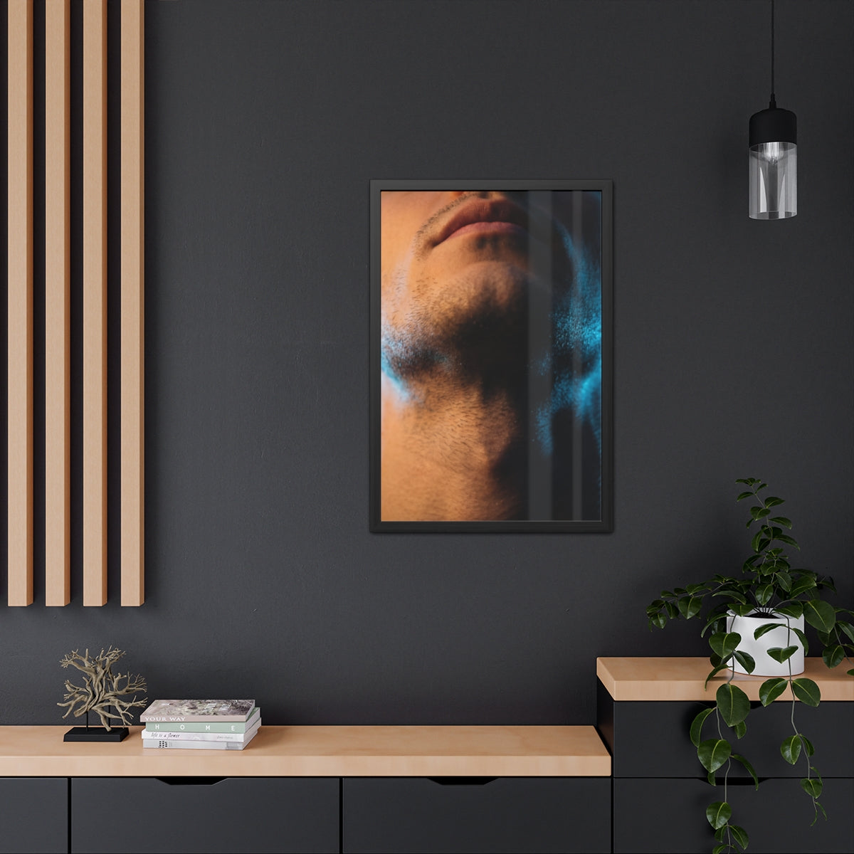 Framed Poster - Cinematic Urban Wall — Portrait