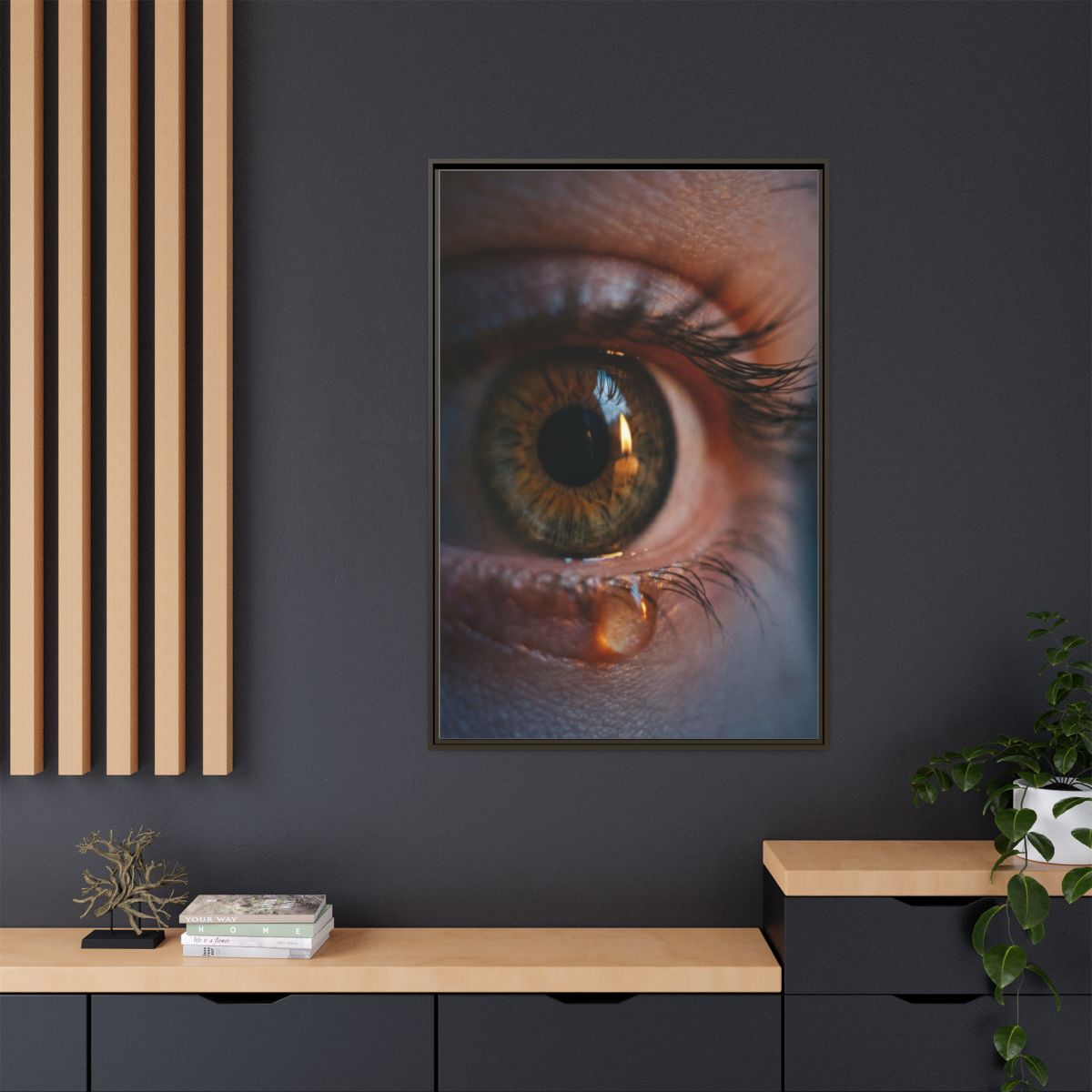 Matte Canvas, Framed - Luminous Tear