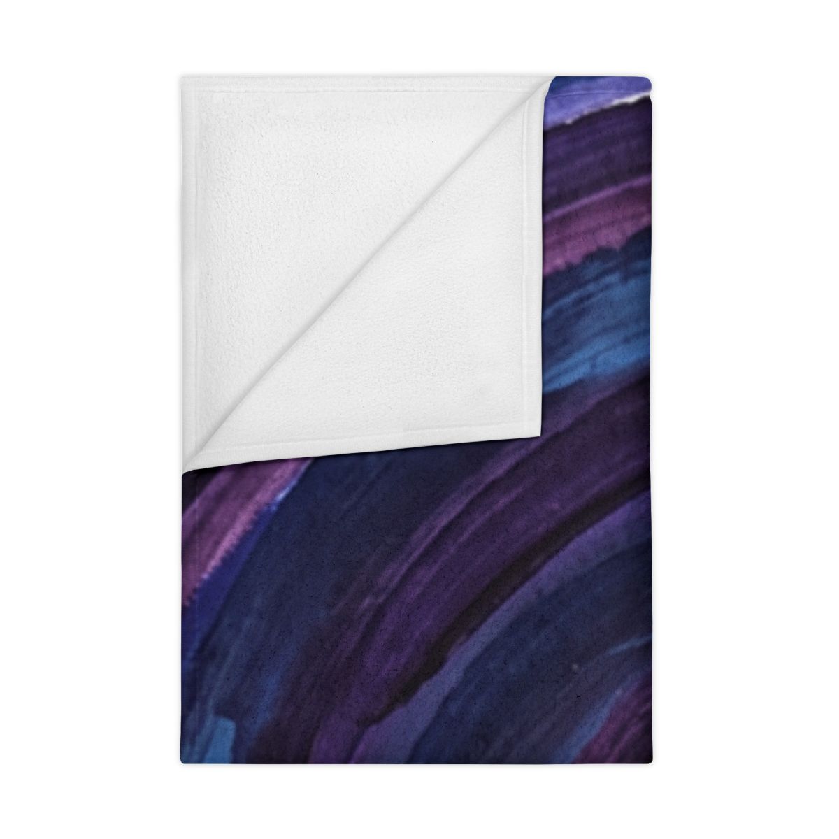 Cosmic Indigo Spiral Vortex Toddler Blanket
