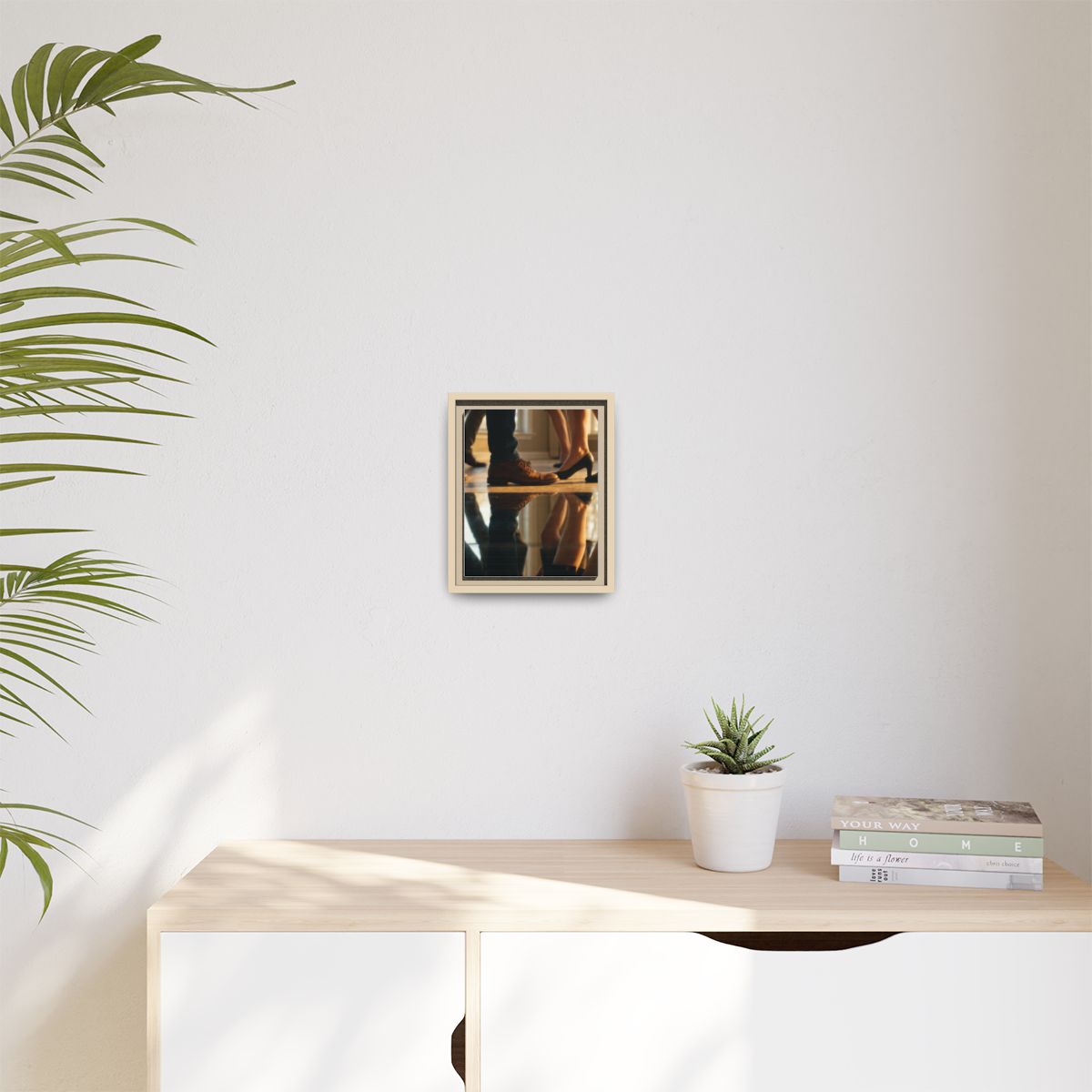 Matte Canvas, Framed - Golden Hour Reflections Cinematic Art...