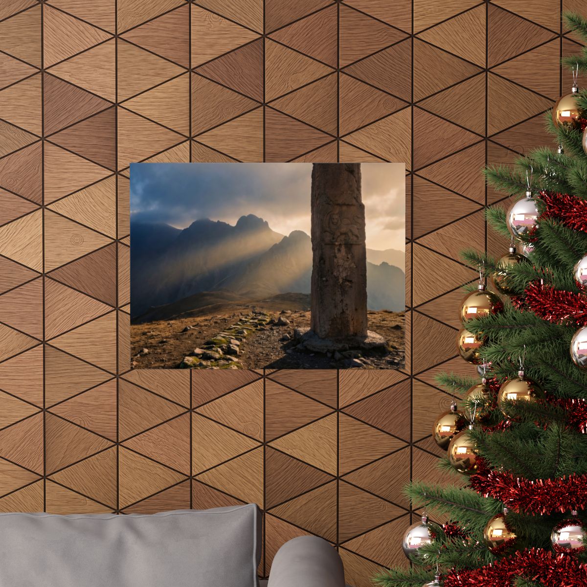 Matte Horizontal Posters - Mystic Monolith Ancient Persian...